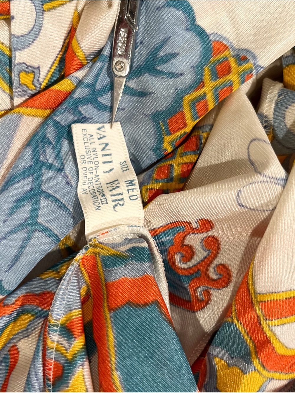 Vintage Vanity Fair 2-Piece Mandarin Collar Maxi Dress and Duster Robe Set Med - Picture 12 of 15
